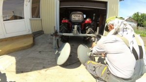 Первое окучивание картофеля минитрактором 2020