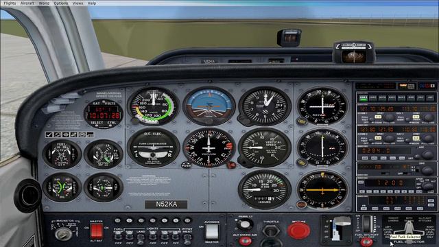 [FSX] Как завести двигатель Цессна 172  How to startup a Cessna 172