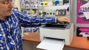 Распаковка и мини обзор принтера HP Laser 107A
