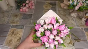 собираю букеты  из мыла в конвертах . Тюльпаны из мыла
