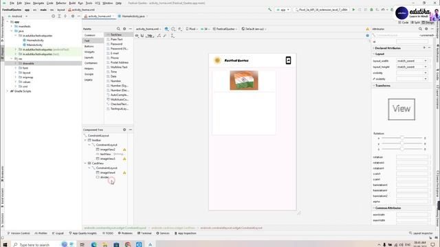 Android Project: Creating a Festival Quotes Android App - Java Development Part 2