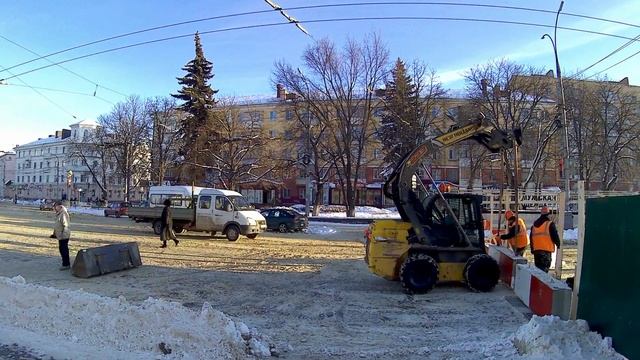 г.Орёл - 02.02.2021г.- Реконструкция моста (Самопал)
