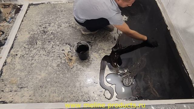 Набор №53. Эпоксидный пол своими руками. Metally epoxy 3:1. Каждый сможет.