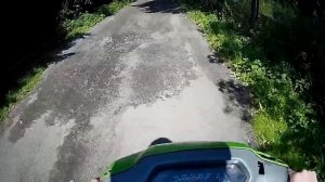 Нашел заброшенный лагерь в лесу. Покатушка на скутере honda lead af20. #3