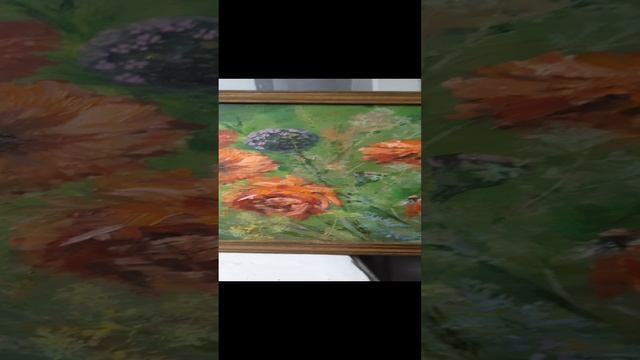 Маки, натюрморт маслом на холсте с натуры ЖуравлёваАрт, пленэр Zh.Nataly