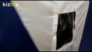 Мобильная палатка на санях волокушах для зимней рыбалки