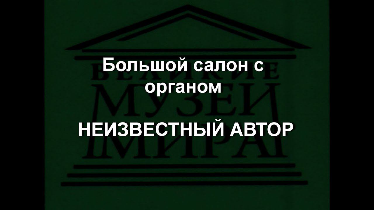 Большой салон с органом НЕИЗВЕСТНЫЙ АВТОР описание