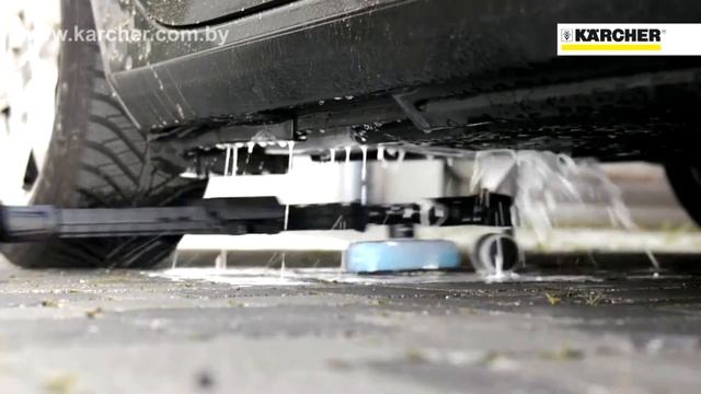 Приспособление для мойки днища авто Karcher в действии - karcher-stuttgart.by