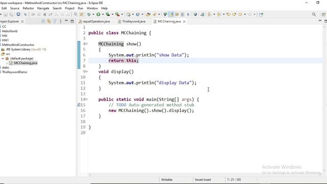 Constructor Chaining And Method Chaining In Java | OOPs | Java | Hindi | @KumarCoding