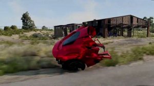 Реалистичные аварии на автомобилях. BeamNG drive.