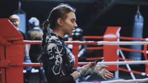 Женская группа по тайскому боксу