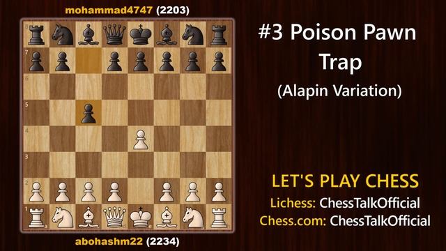 5 Opening TRAPS in the Sicilian Defense | Chess Tricks to WIN FAST - Moves, Tactics, Ideas, Gambits
