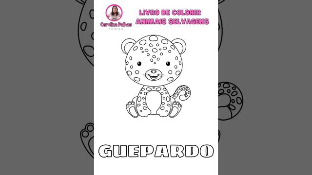 Livro de Colorir  Animais Selvagens