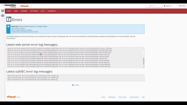How to Check Server Error Logs in cPanel
