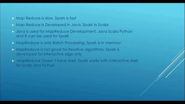 Difference Between Map Reduce & Spark смотреть онлайн