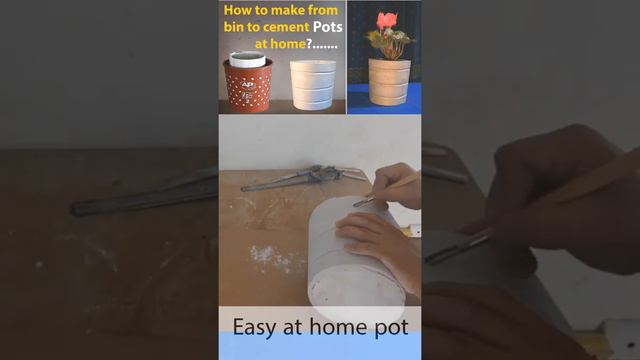 Easy making flower Pot At Home:)