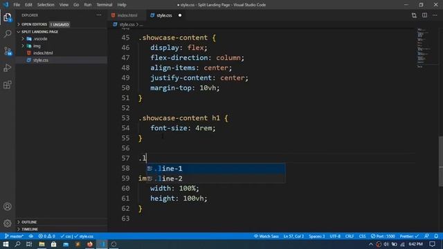 Split Landing Website смотреть онлайн
