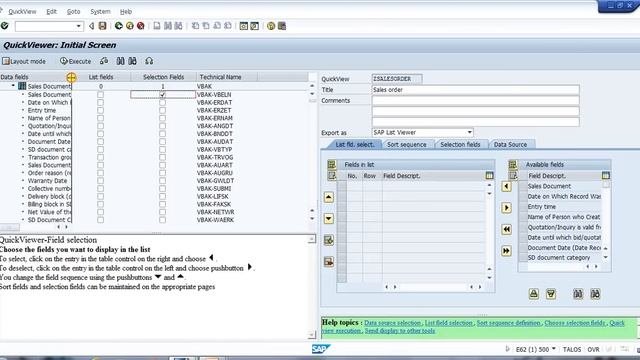 SAP Quick Viewer SQVI