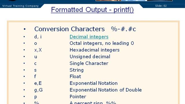 Formatted Output Printf PT2_ 8.4 смотреть онлайн