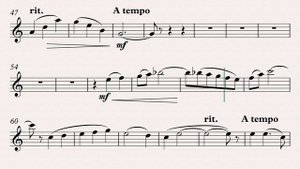 Планель Р. "Итальянская серенада" видео-минусовка и ноты для саксофона-альта, медленные темпы