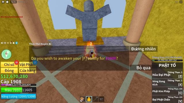 Mình đã THỨC TỈNH PHẬT TỔ V2?? Hóa HUMAN BUDDHA Farm Siêu Nhanh Trong Blox Fruit | Roblox смотреть онлайн