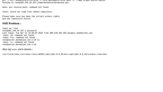 Unix & Linux: Can't push git updates & run Unix commands when connecting via SSH смотреть онлайн