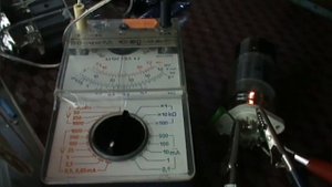 Проверка лампы 6П36С. Тест на наличие эмиссии.