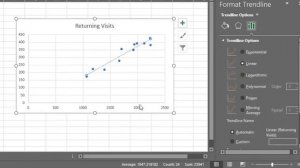 How to do simple linear regression in Excel and interpret the results