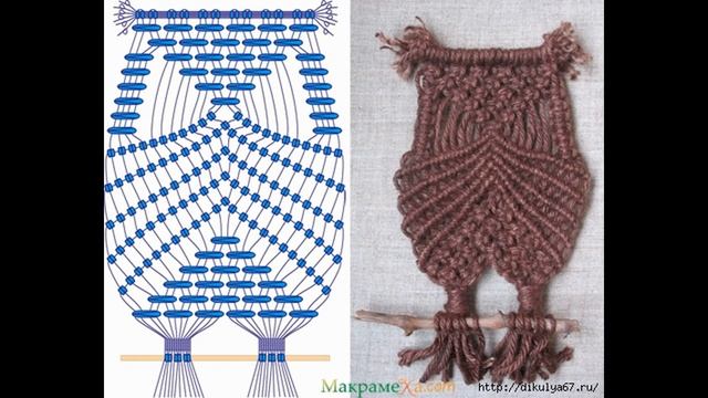 Макраме. Как сплести сову. смотреть онлайн