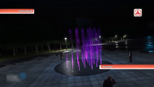 Продолжается ремонт фонтана в Когалыме смотреть онлайн