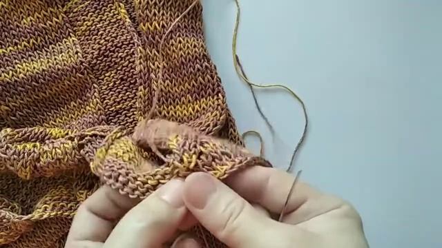 Совместное вязание юбки. Швы