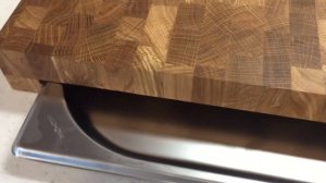 Торцевая разделочня доска с гастроемкостью