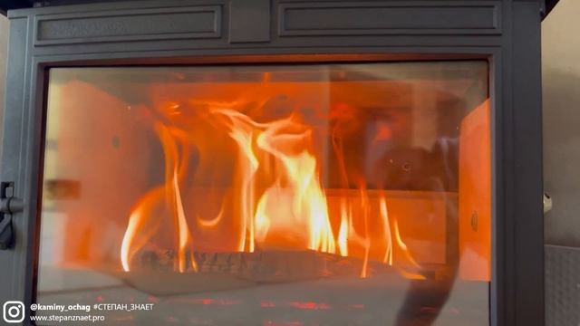 Горение в печи KawMet S12. И пару слов про дымоход смотреть онлайн