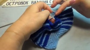 #579 ТАПОЧКИ СПИЦАМИ ОТ МЫСКА С ЯЗЫЧКОМ И БЕСШОВНОЙ ПОДОШВОЙ. МАСТЕР КЛАСС.