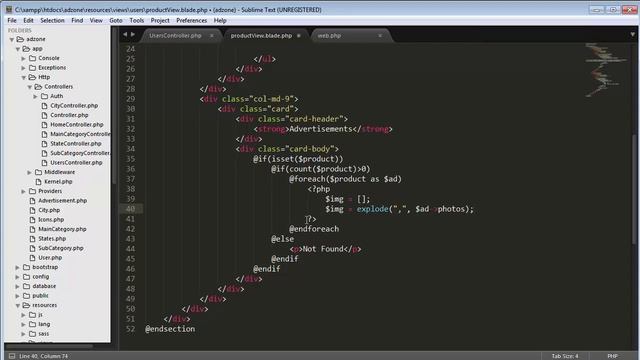 Displaying advertisement in full detail using Laravel 5.8 part-22 смотреть онлайн
