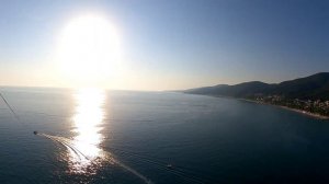 Парашют Лазаревское. Цена. Парасейлинг на парашюте в море.