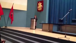 Нарочницкая на исторической лекции