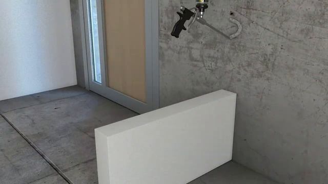 Приклеивание плит из пенобетона клей пеной PURAFOAM 5180