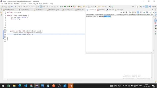 java toString Method | oops |