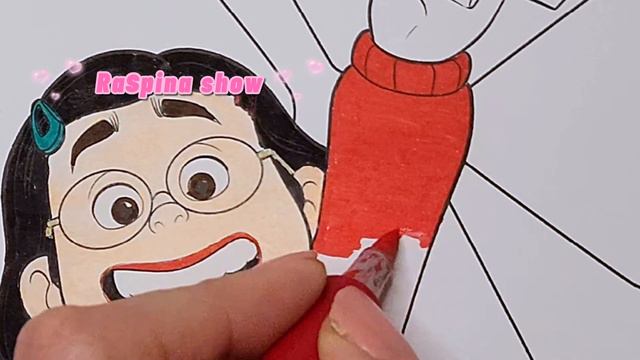 👑TURNING RED MEI MEI LEE EXAM A+ : Disney Princess Coloring Pages: (2023) 👑👗🌈 смотреть онлайн