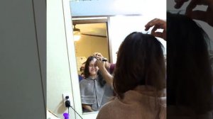 Gabi Butt Length Hair Chopped Off and Shaved Bald