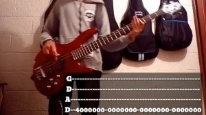 Three Days Grace - I Hate Everything About You (Bass Cover With Live Tabs)