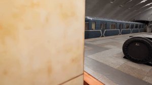 81-717/714 «Номерной» на станции «Перово» в Subtransit Drive.