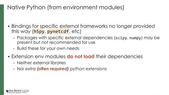 Python Best Practices on Summit