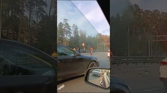 Очередная крупная авария в подмосковной Балашихе.