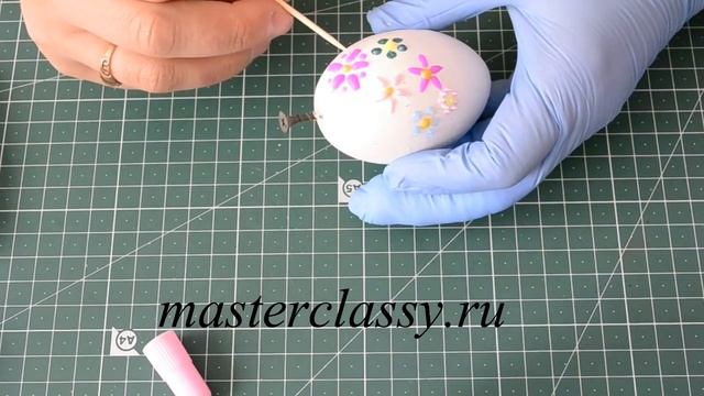 DIY Easter. Роспись деревянного пасхального яйца. Видео урок для начинающих