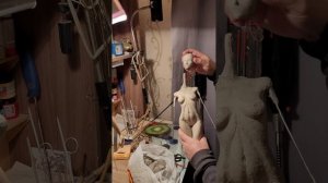 авторские куклы из папье-маше.  процесс