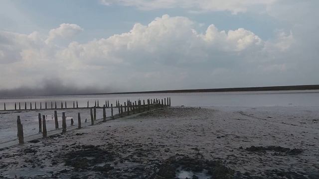 На розовом озере начинается ураган... Летели кристаллы соли... Рапа заполнила бассейны смотреть онлайн