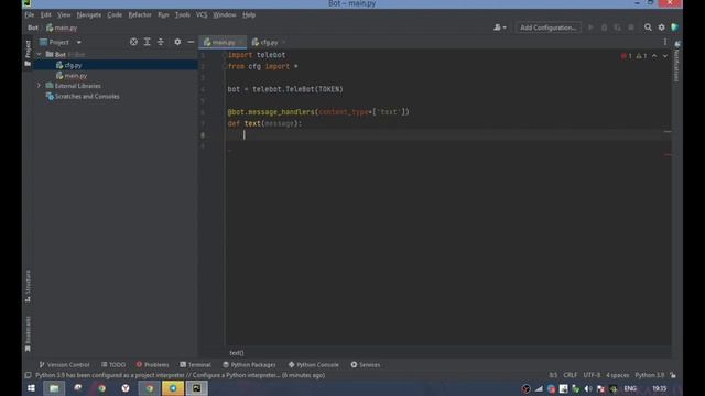 КАК СДЕЛАТЬ ТЕЛЕГРАМ БОТА СОБЕСЕДНИКА НА PYTHON? смотреть онлайн