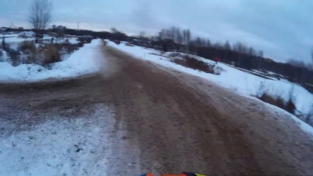 Зимний мотокросс Курьяново 24.12.17 класс без шипов смотреть онлайн